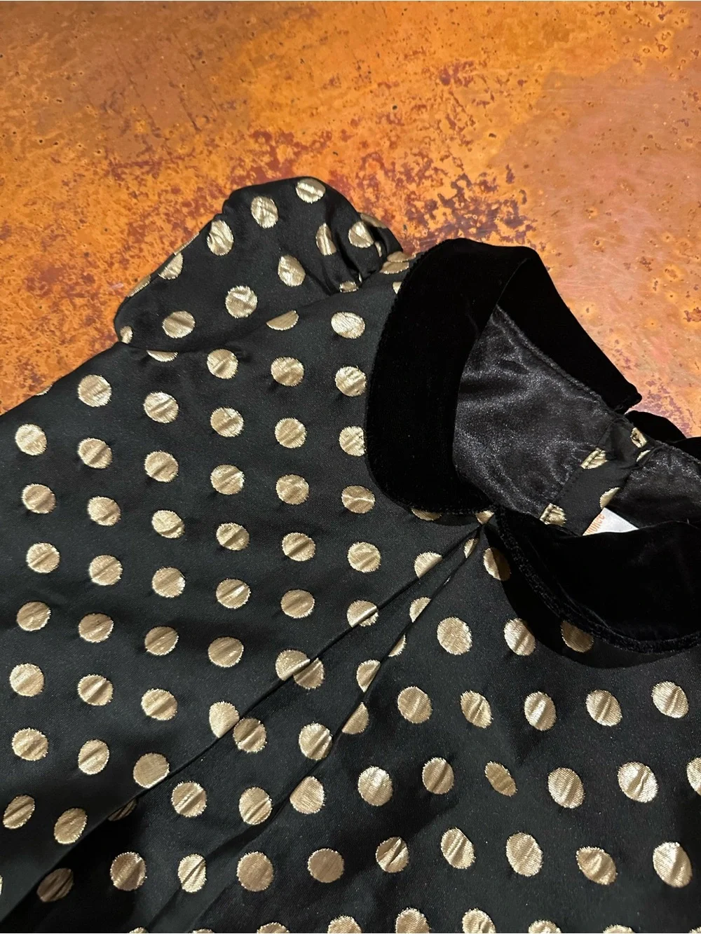 NEW WITH TAGS Gymboree Girls Formal Polka Dot Dress - Perfect Present - Black